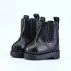 1pair Pretend Play Ob11 Doll High Top Shoes Casual Shoes Black Brown Doll Leather Shoes Boots Cute Outfit Handmade