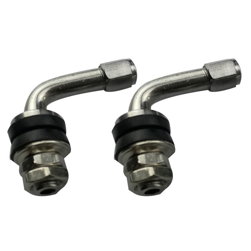 2Pcs 90/45 Degree Angle Car Motorcycle Wheel Tire Vacuum Valve Stems Tyre Extension Bolt Motorbike Accessories Valve Stems 1