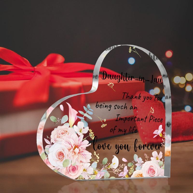 2D Flat Acrylic Plaque for Daughter-in-Law, Thank You Gift, Suitable for wall decoration, porch, room, villa, accents Home, Hallway, or Workplace - Ru