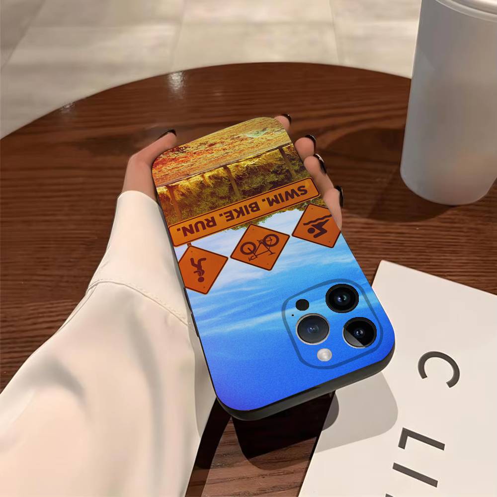 Triatlon Plavání Kolo Běh Pouzdro na telefon pro iPhone 17,16,15,14,13,12,11,Pro,X,Xs,Max,Plus Nárazuvzdorný kryt