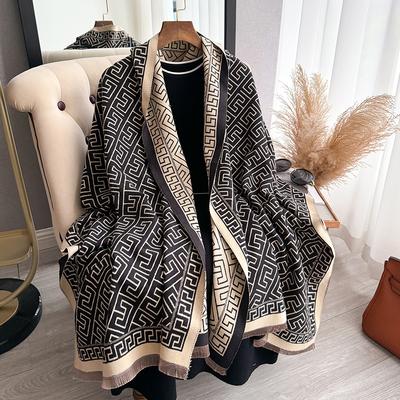 Winter Warm Cashmere Scarf for Women Luxury Pashmina Blanket Thick Shawl Wrap Neckerchief Fashion Bufanda Echarpe Poncho 