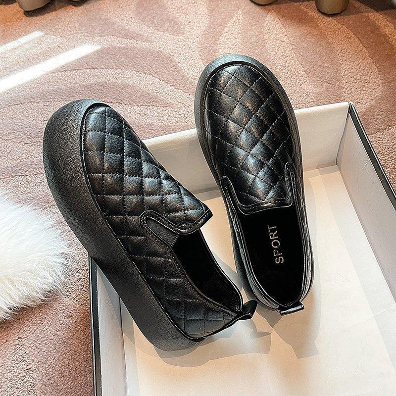 One-pedal little white shoes women's 2025 summer new popular flat-bottomed lazy loafers casual versatile sports shoes