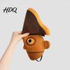Bequeme Party-Kopfbedeckung Nussknacker Kopfmaske, Realistische Puppen-Vollgesichtsmaske aus flexiblem Holzmaser-Material für Festivals, Halloween-Kostüm, Cosplay