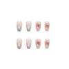 24 Stück tragbare Nagelaufkleber, Ballettnagel, Eis, transparent, glänzend, Wolkennagelstück, künstliche Nägel, abnehmbarer fertiger Nagel