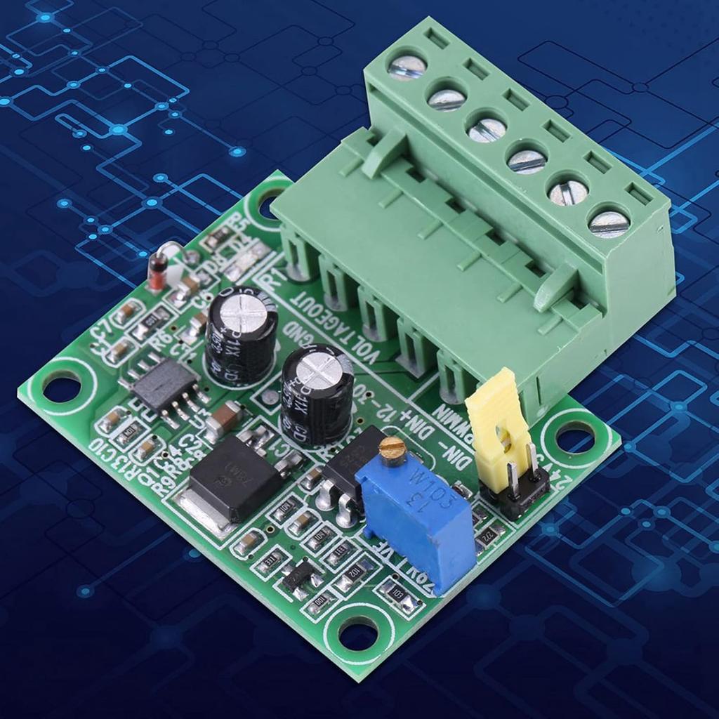 Oumefar 0-10V Digital To Analog Module PLC To Voltage Converter PWM Converter PWM To Voltage Module for Industrial Control Panel PLC