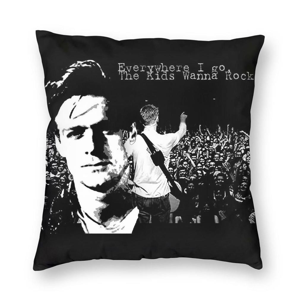 Bryan Adams Kids Wanna Rock Kissenbezug Polyester Leinen Samt Kreativ Reißverschluss Dekorative Kissenhülle Bettkissenbezug x