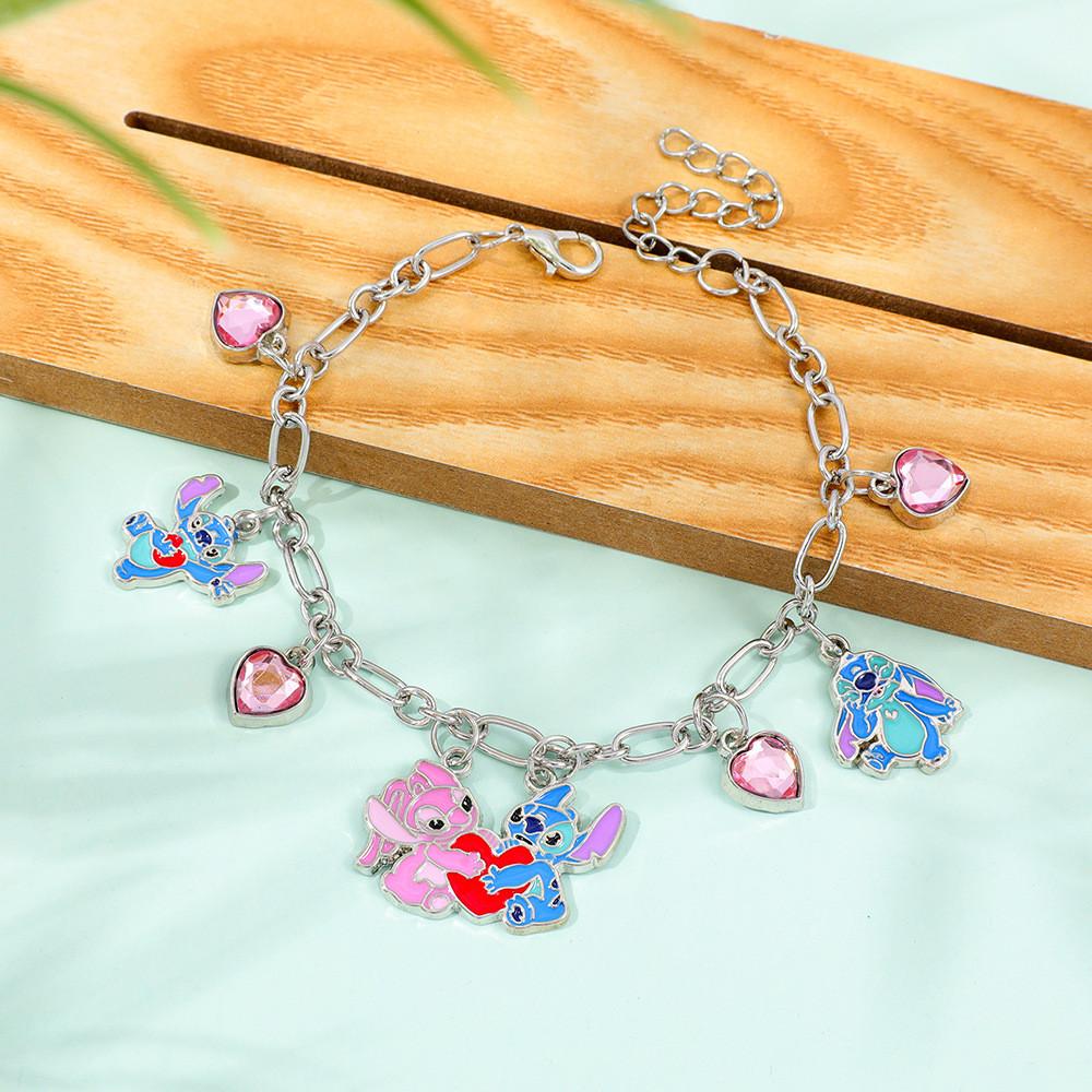 Stitch Cartoon Legierungsarmband mit galvanisierter Oberfläche für Unisex-Geschenke