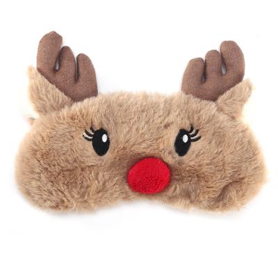 5 Colors Cute Animal Eye Cover Sleeping Mask Christmas Deer Winter Carton Nap Eye Shade Mask