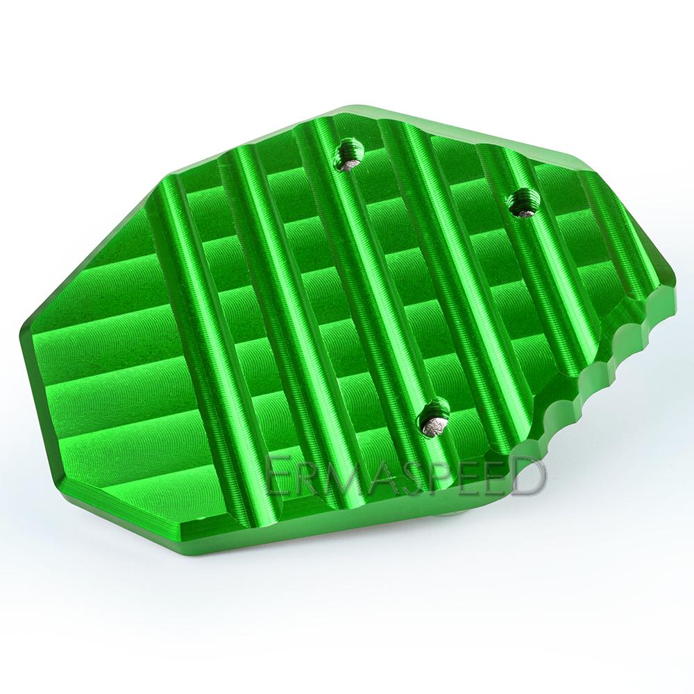 For VS650 Motorcycle Accessories CNC Motorcycle Kickstand Extender Foot Side Stand Extension Pad Support