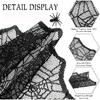 Halloween Decorations Table Runner - Black Lace Spider Web Table Runners for Halloween Table Decor, 18 X 72 Inch Halloweens Lace Table Runner for