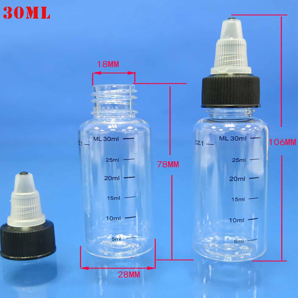 

Container Squeezable Transparent Tattoo Ink Bottles Makeup Tools Refillable Bottles Dropper Bottles 30ml