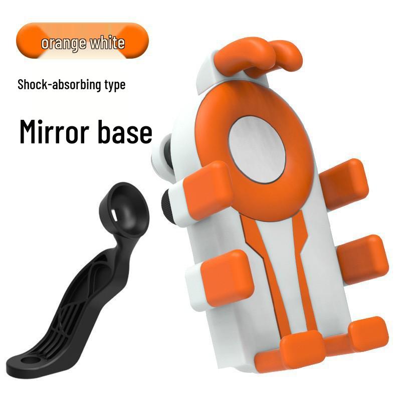 Bicycle & Motorcycle Phone Holder: Anti-Shake, Anti-Vibration, Universal Fit for Electric Vehicles & Delivery Use