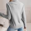 Women's Elegant 2025 Autumn/Winter Lapel Knitwear Solid Color Button Pullover Sweater
