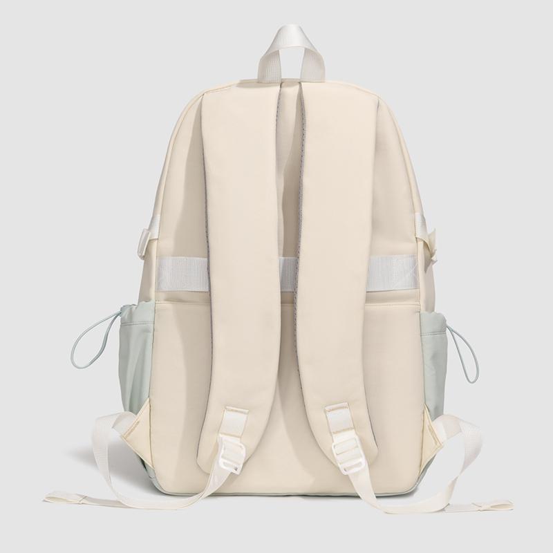 Cute Pink School Backpack with Front Pocket Casual Daypack for Girls Students Daily Use