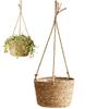 Hanging Jute Rope Flower Basket Fine Craftsmanship Burr-free Basket Fine Craftsmanship Burr-free Basket