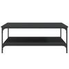 VidaXL Coffee Table Black 100x100x40 Cm Engineered Wood 832843