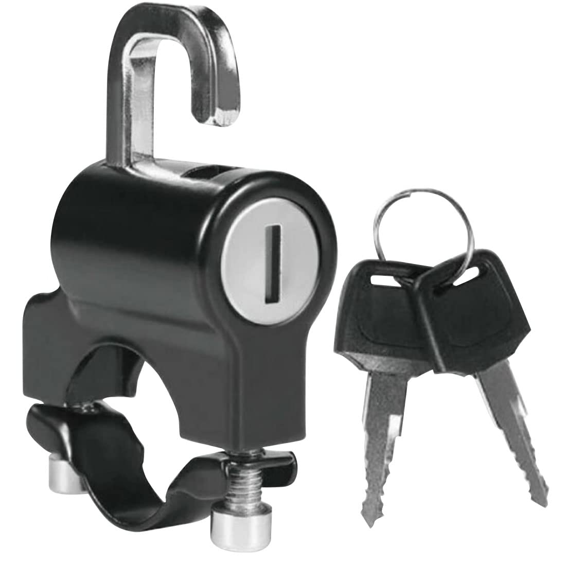 

Helmet Lock, Keyed Holder, For Bicycles & Motorcycles, Multi-functional & Easy Installation, Anti-Theft AM220915 чёрный