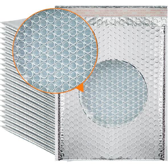 20 PCS Thermal Bubble Mailers,8x11 Inch Padded Envelopes,Metallic Bubble Mailers,Waterproof Shipping Bags,Self Sealing Foil Mailing Envelopes for