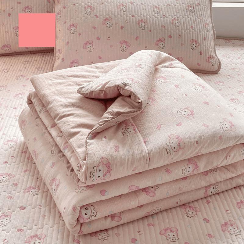 OLOEY Sweetheart Rabbit Double-Layer Gauze Summer Quilt