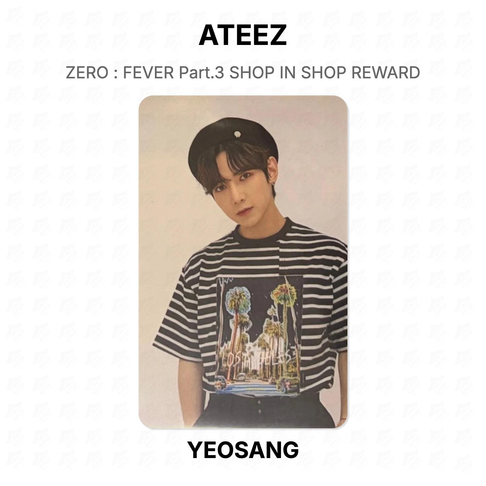 ATEEZ YEOSANG ZERO : FEVER Part.3 SHOP IN SHOP REWARD Official Photocard YEOSANG