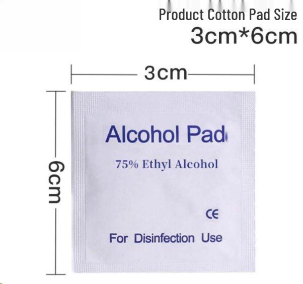 Bai Yi Mei Nail & Eyeglass Cleaning Wipes - 100 Individually Wrapped Alcohol Wipes