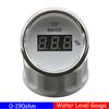 2" 52mm Digital Water Level Gauge with Red LED Backlight 0-190ohm Water Tank Level Indicator for Boat RV Car 12V/24V Customized