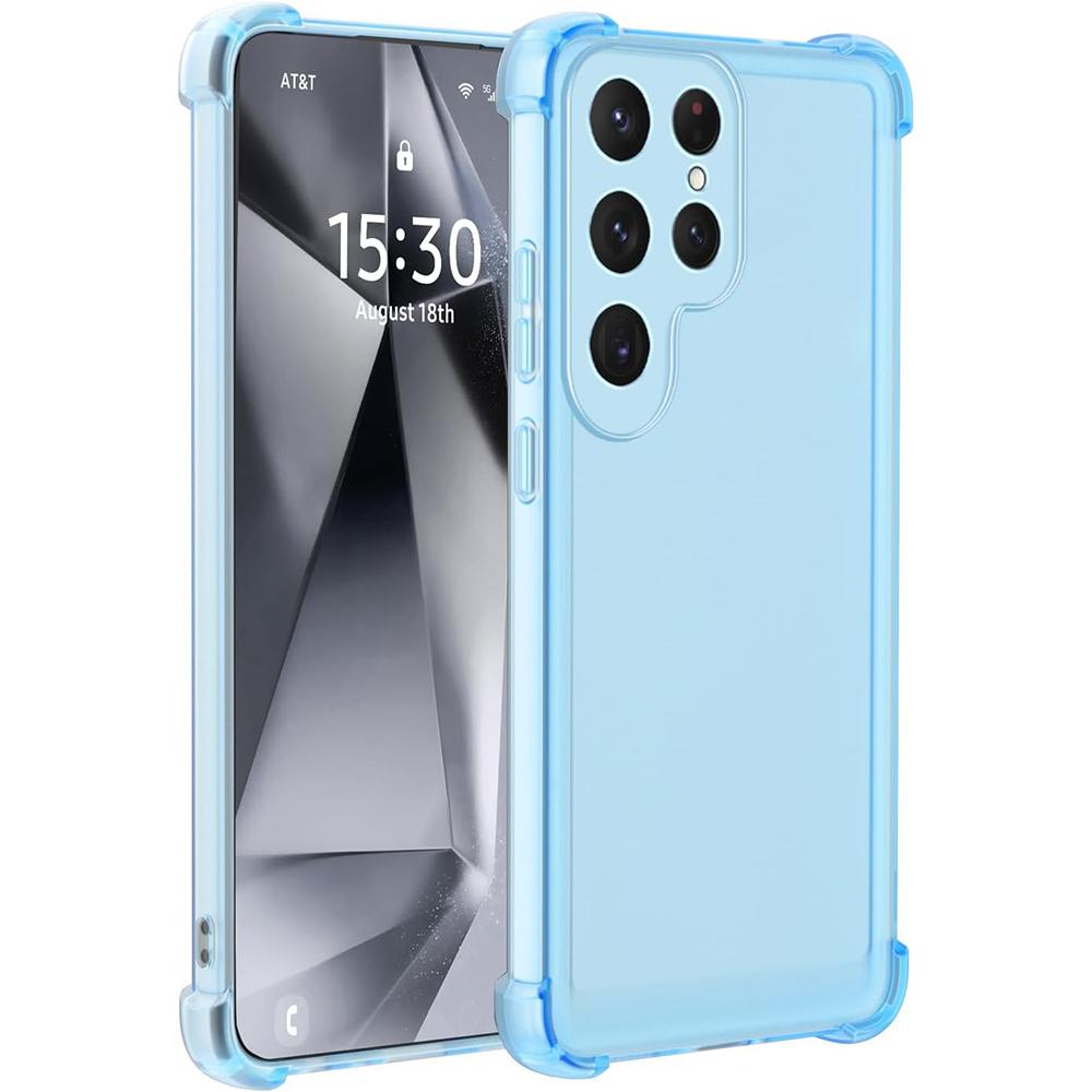 Starke stoßfeste Silikon-Weichhülle für Samsung Galaxy S25 S24 S23 S21 FE S22 Ultra Candy-Farbe Matt Klare Abdeckung S25Edge Hülle