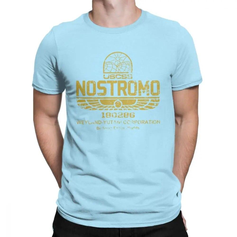 

Вінтажна футболка Aliens Nostromo Gold Logo унісекс із 100-відсотковою бавовною, футболка Weyland Yutani CORP Новинка L
