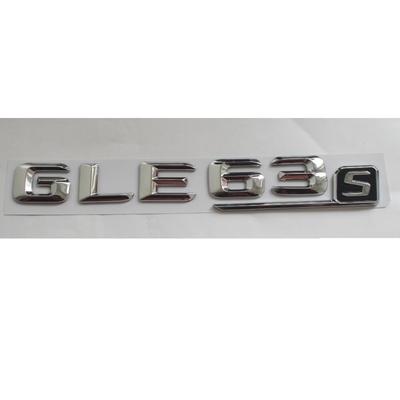 Emblemas de emblemas de tronco de letras cromadas GLE63s para GLE63 S AMG