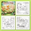 24 cartoon doodles for stress relief, warmth and comfort, and cute pet elf coloring