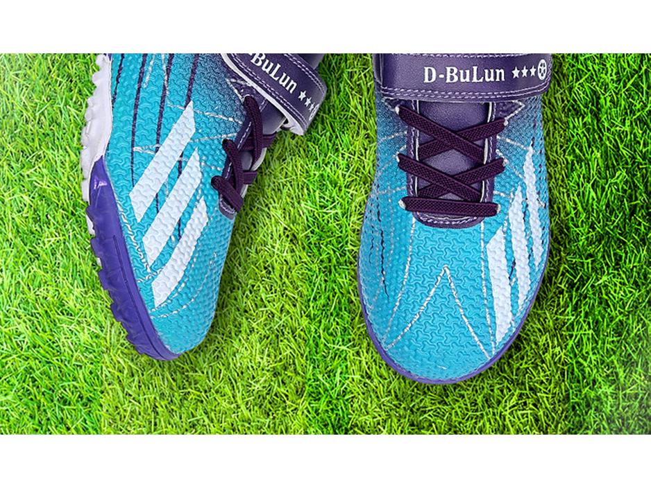 Velcro Soccer Shoes for Kids - Student Training Turf Cleats, Size 28-39