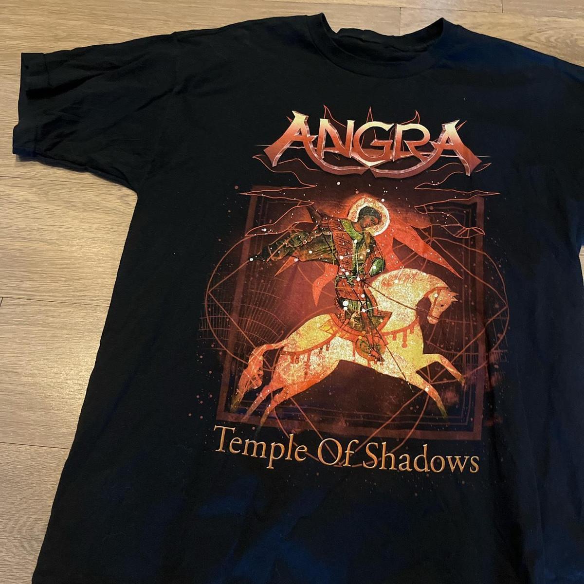Angra Temple Of Shadows T-Shirt Short Sleeve Cotton Black Men S to 5XL SA488 XL