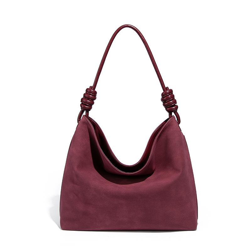 

Women s Retro Deerskin Velvet Tote Bag with High-end and Casual Feel, Large Capacity Shoulder Bag