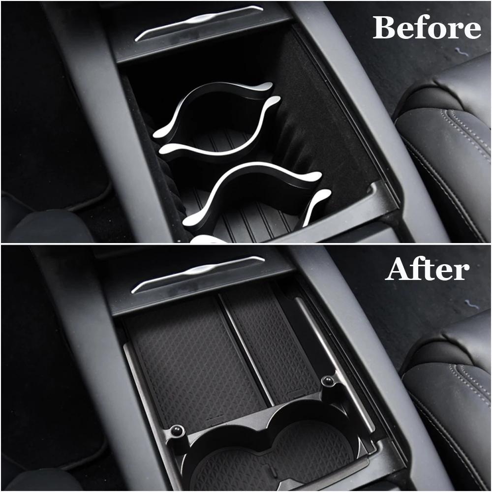 Car Center Console Armrest Storage Box Tray Organizer Anti-Slip Mats Storage Tidying For Tesla MODEL X MODEL S NEW