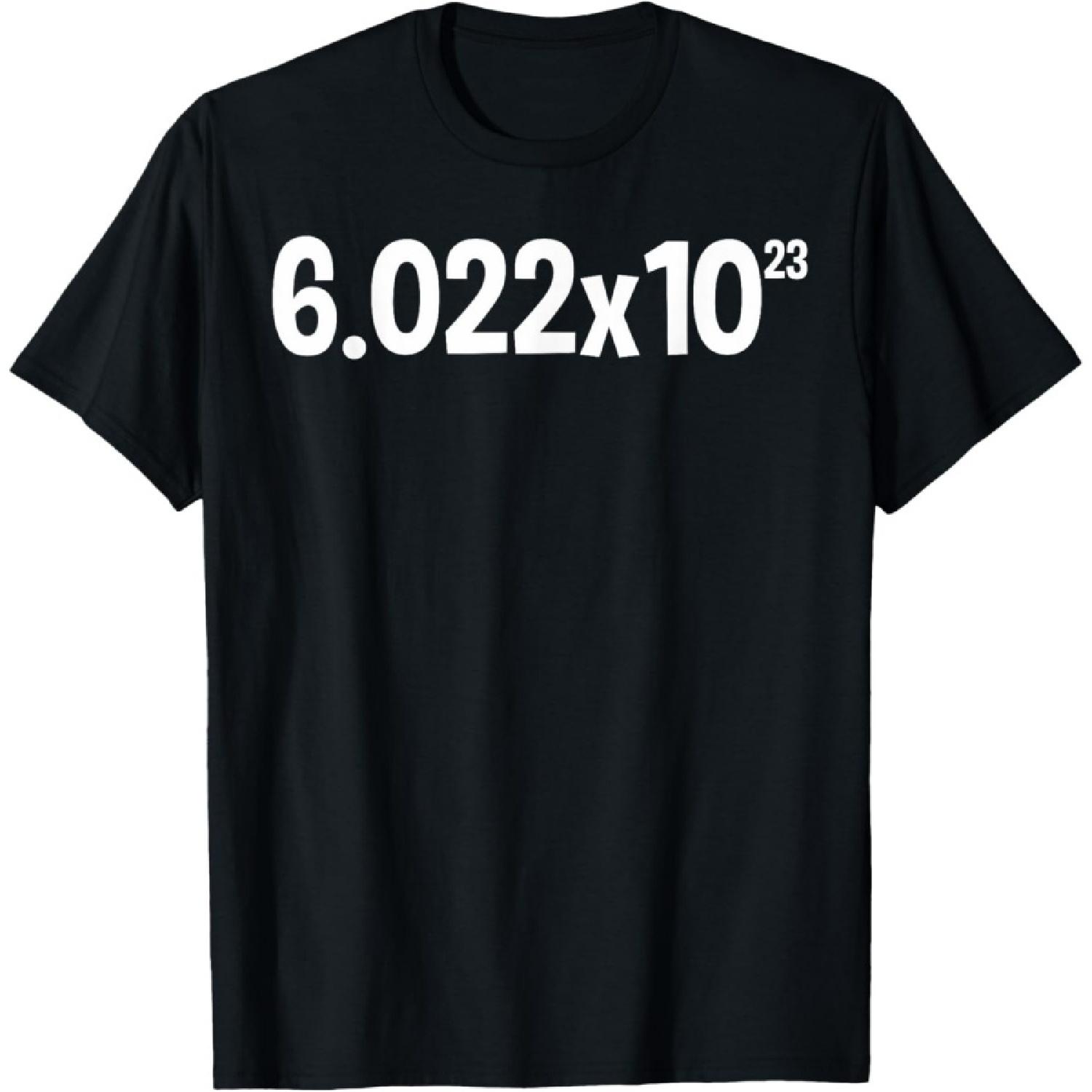 Avogadro Mole Number October 23rd National Mole Day T-Shirt T-Shirt S