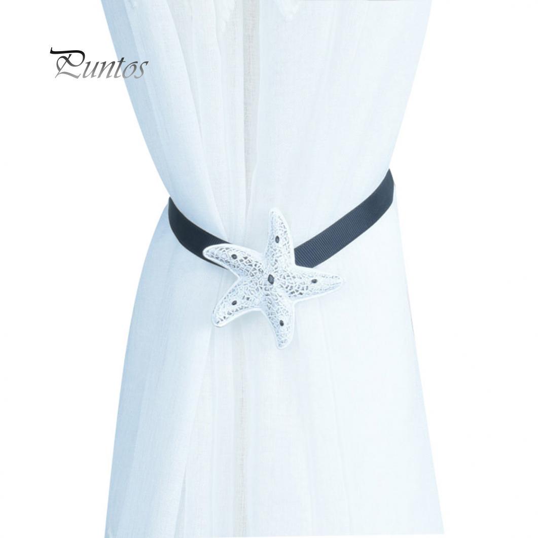 

Чистые продукты Морская Морская Звезда Магнитная Занавес Пряжка Подхват Держатель Зажим Декор Спальни чёрный