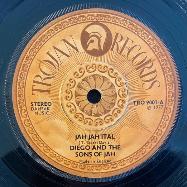 

7inch Record DEGO SENSATION THE SONS OF JAH Jah Jah Ital TRO9001 Trojan Records 1977 UK Reggae Ska Dub Used