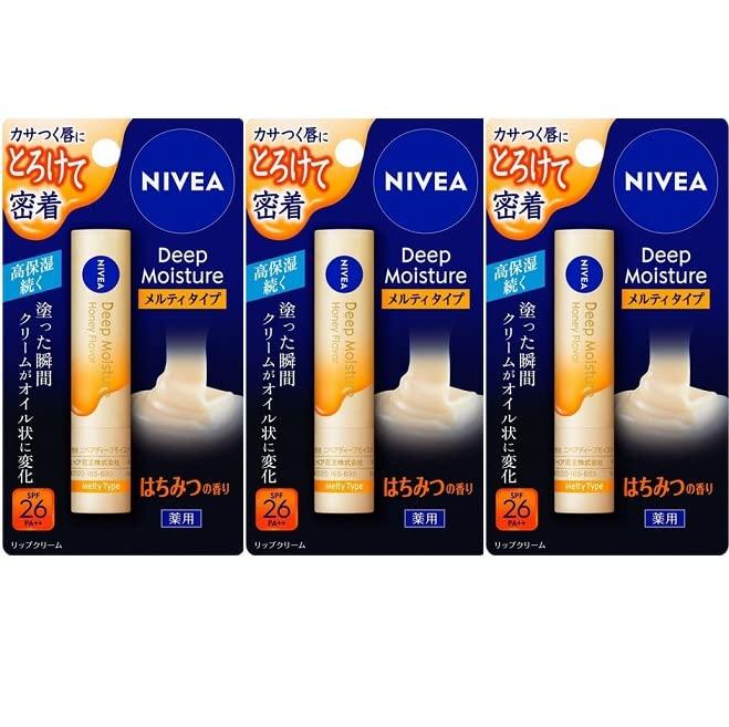 

Nivea Deep Moisture Lip Melty Type Honey Scent Kao [Набор 3]