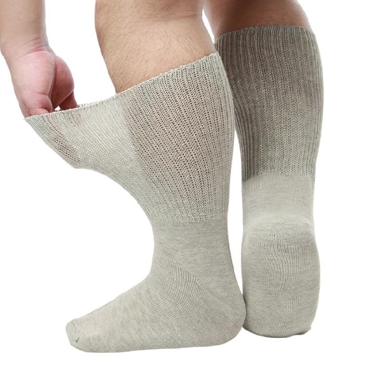 Diabetic Socks Seamless Toe for Swollen Feet 5 Pairs Loose Fit Top Extra Wide Comfortable Socks for Men and Women