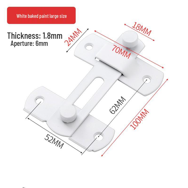 Right-Angle Push-Pull Door Latch Bolt for Sliding and House Doors.