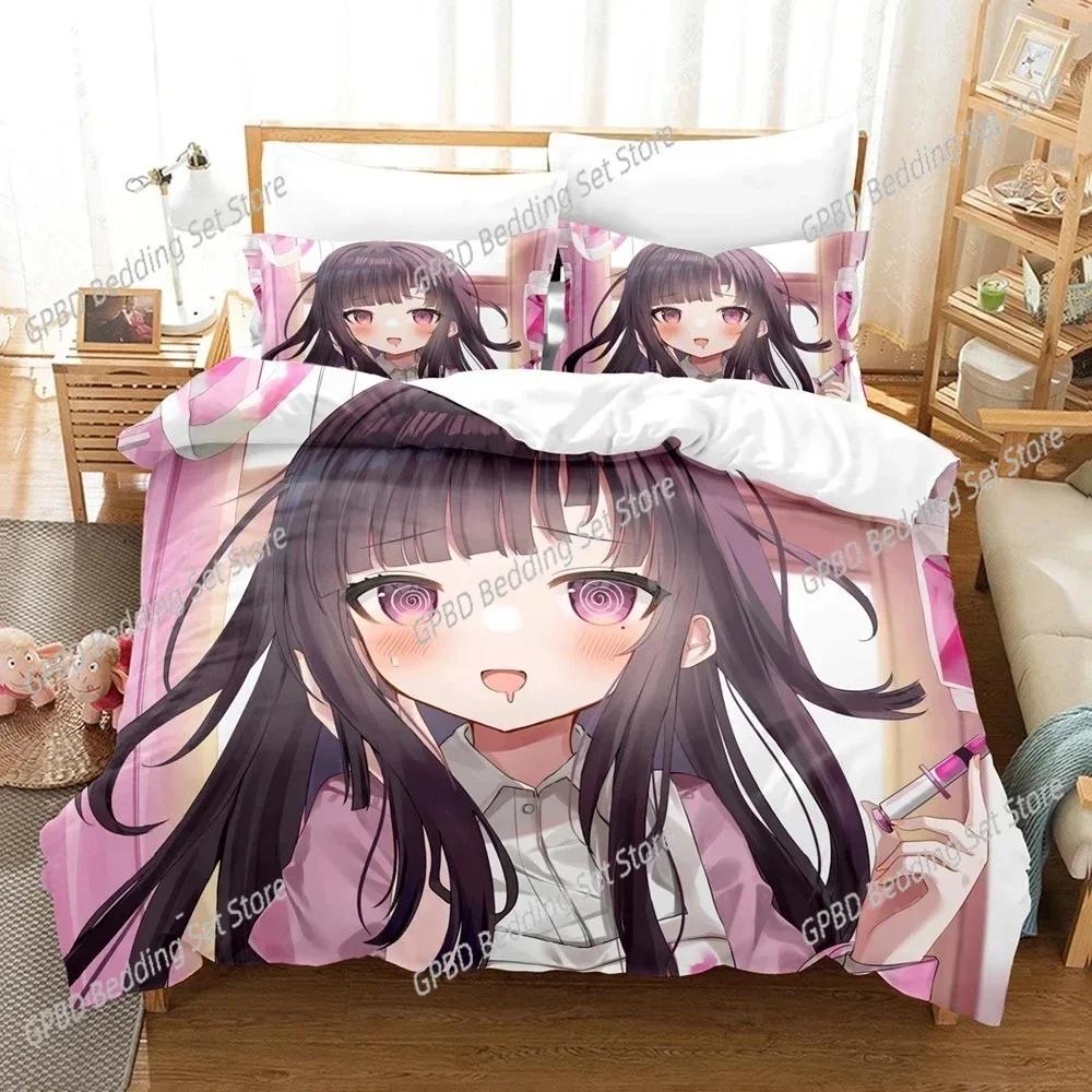 Luxury New 3D Print Anime Danganronpa Bedding Set,Duvet Cover Bed Set Quilt Cover Pillowcase,King Queen Twin Size Girls Adults