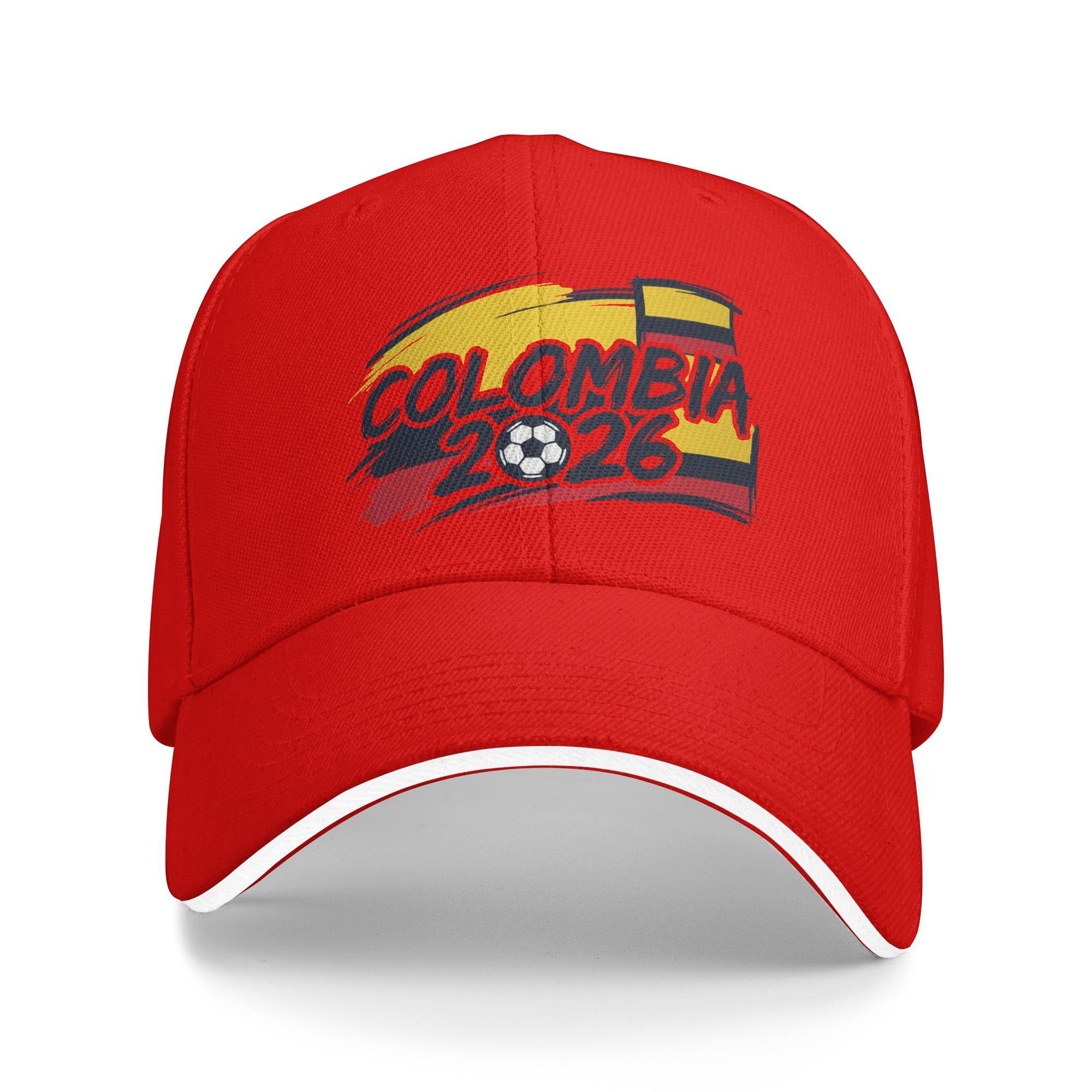 Unisexs Womens Colombia Football Match Hat Usa Canada Mexico Soccer Trucker Baseball Caps Baseball Cap Sunscreen Sunshade One Size