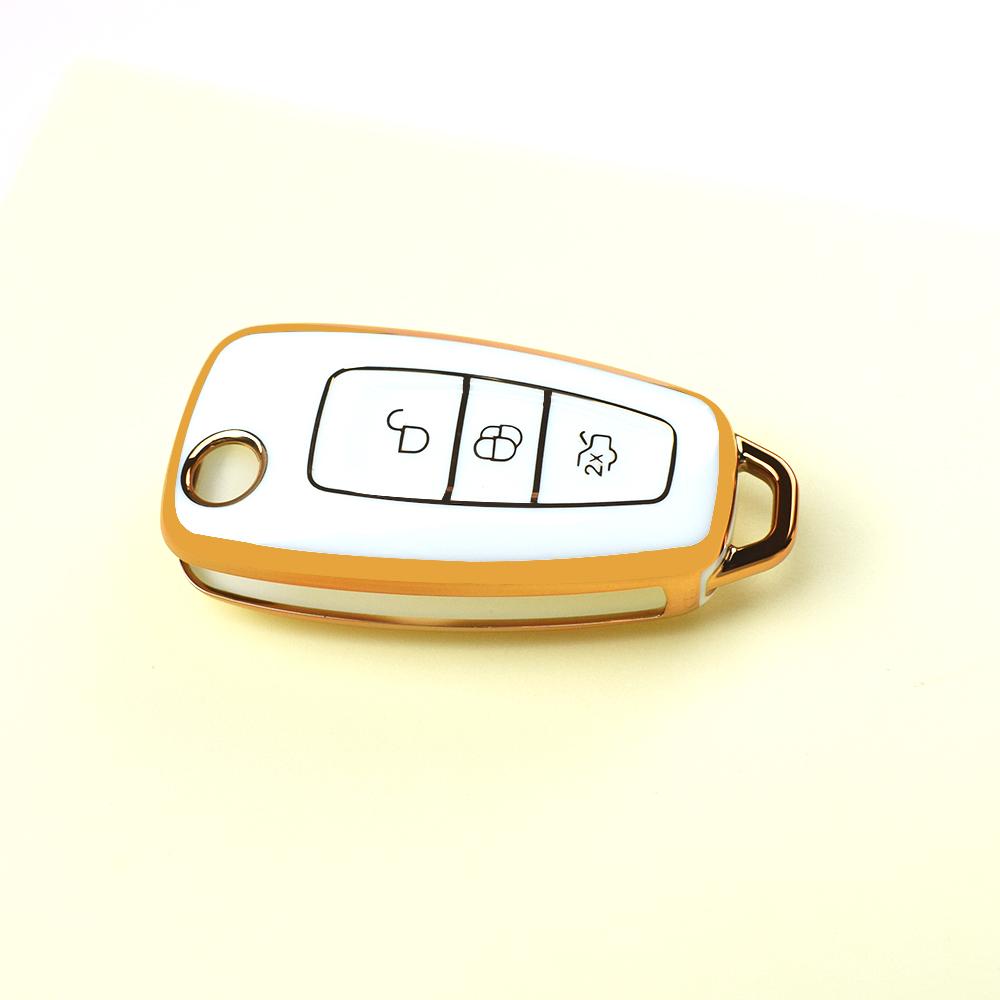 Fashion TPU Shell Fob Accessories For Ford Focus C-Max S-Max 2 3 MK3 ST RS Custom Ecosport Kuga Escape Fiesta Mondeo Car Key Case Cover