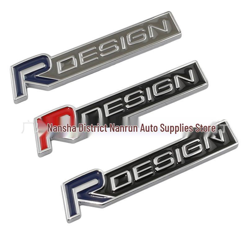 RDESIGN 3D Metal Car Emblem Decal for Volvo S60L, V40, V60