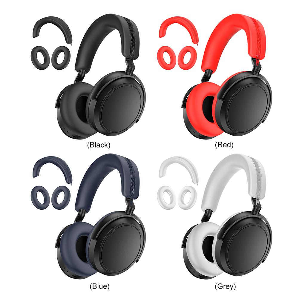Silicone Headset Case Soft Ear Pads Headbeam Cover Earpads Headbeam Sleeve Headset Sleeve Replacement for Sennheiser MOMENTUM 4