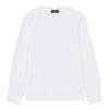 Burkeru Waffle Standard Fit Long Sleeve T-Shirt White