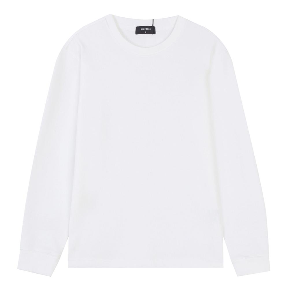 Burkeru Waffle Standard Fit Long Sleeve T-Shirt White White_M