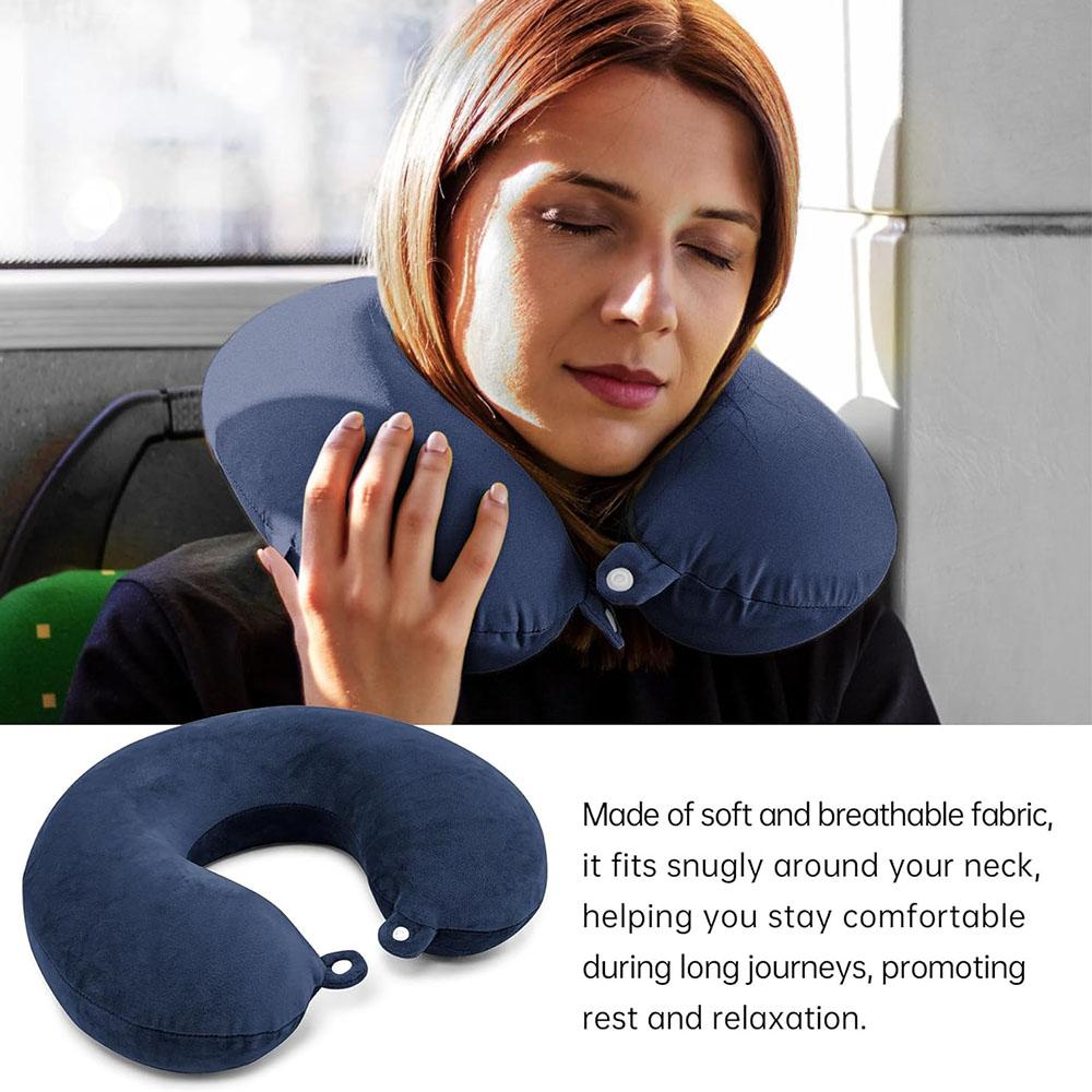 2pcs Reusable U-Shaped Travel Neck Pillow Cover(Only Pillow Covers,No Filler)