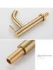 Golden Cold Water Tap Stainless Steel Faucet Cold Water Bathroom Washbasin Faucet Tap Kitchen Bathroom Accessories High Quality