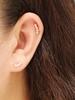 Minimalpiercing 14K Division Cubic Flower Piercing Earrings